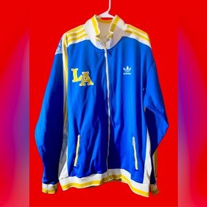 Men’s Vintage Adidas LA Lakers Basketball Hollywood Jacket XXL 2XL Vtg Blue